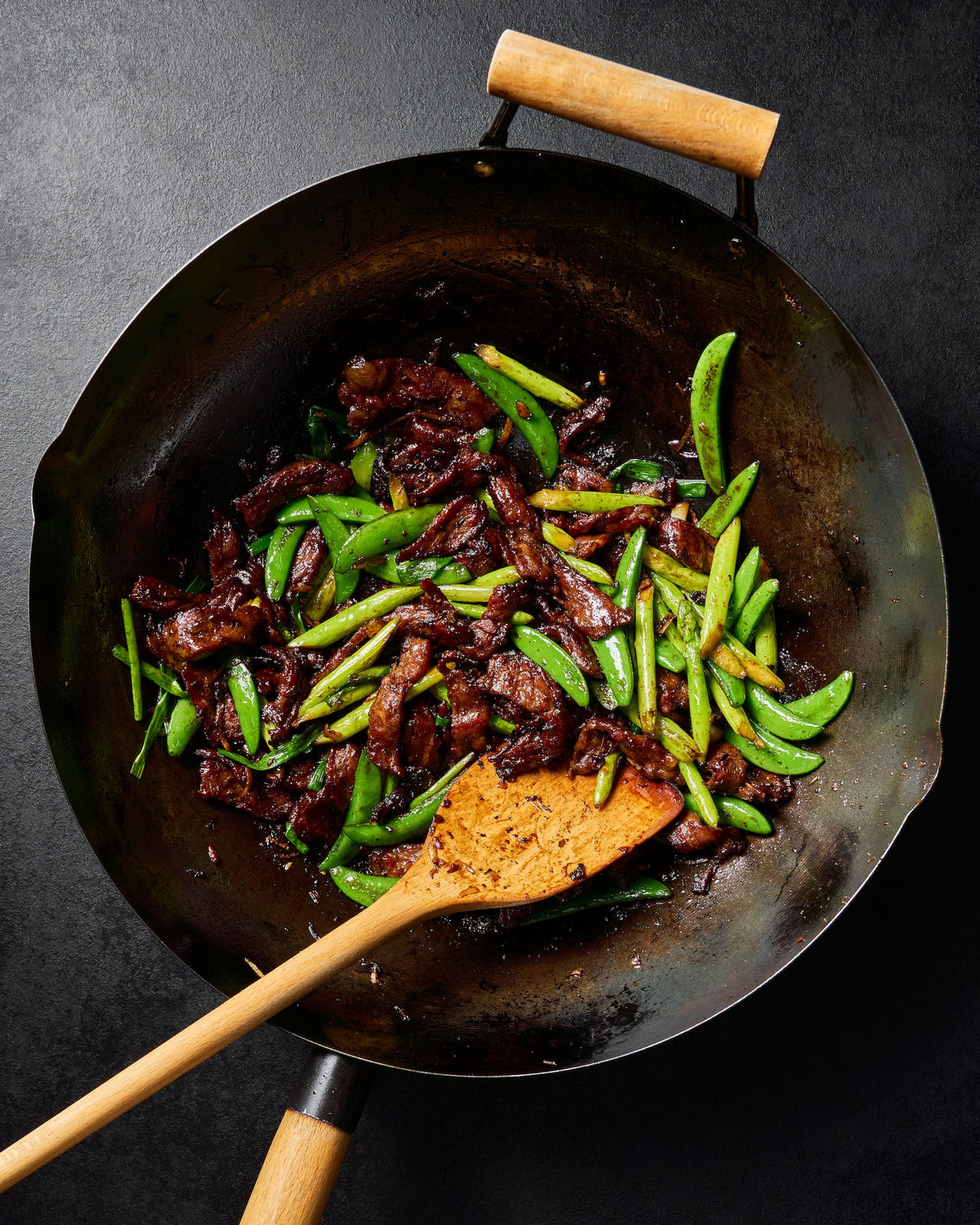 Beef, Asparagus & Snow Pea Stir-Fry