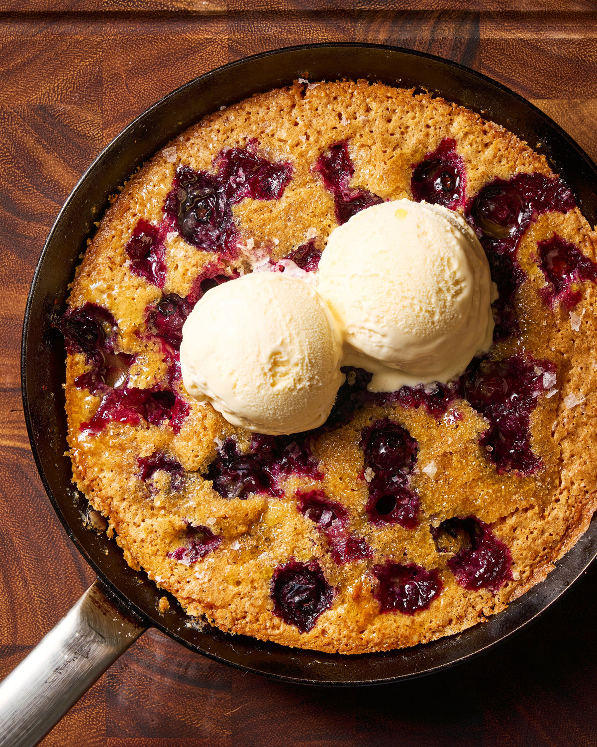 One-Pan Blueberry Cobbler