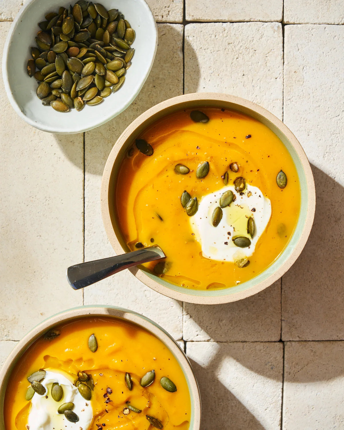 Roasted Pumpkin and Apple Soup