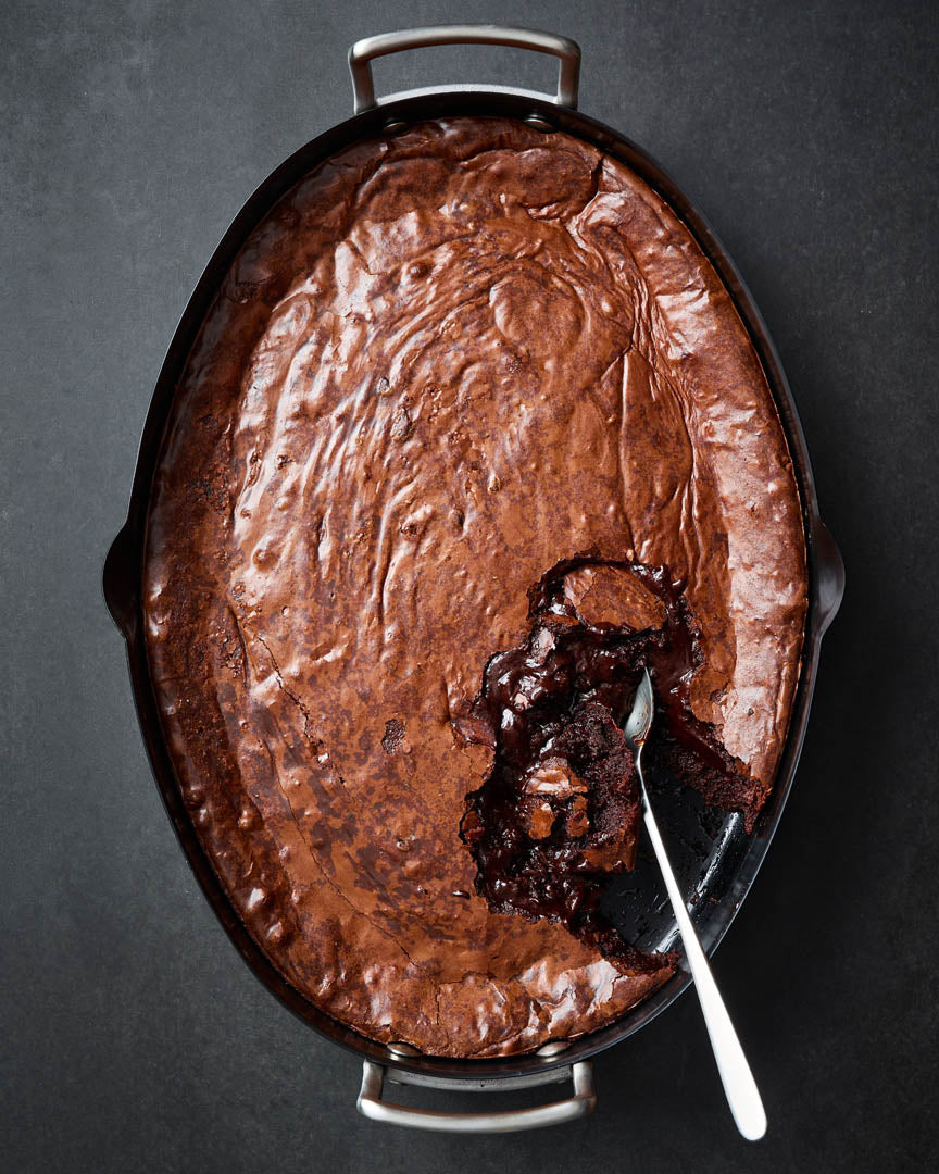 Ina Garten’s Style Brownie Pudding