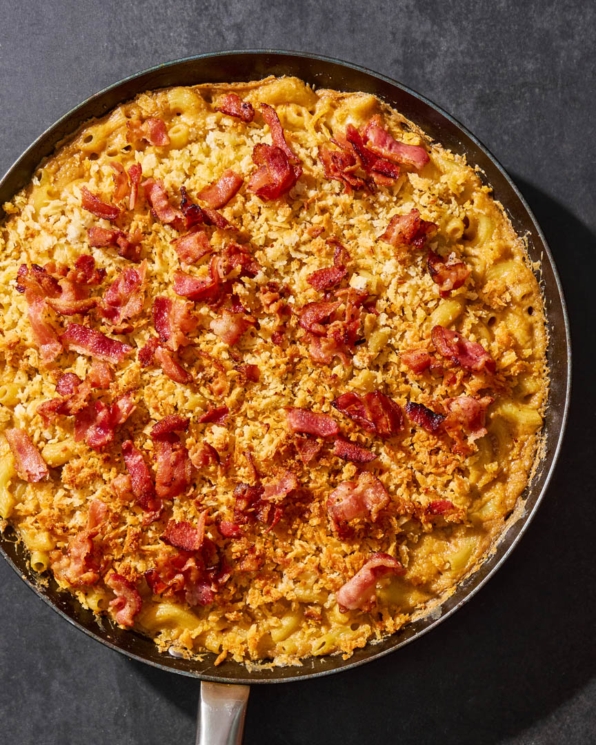 Mac and Cheese with Crispy Bacon