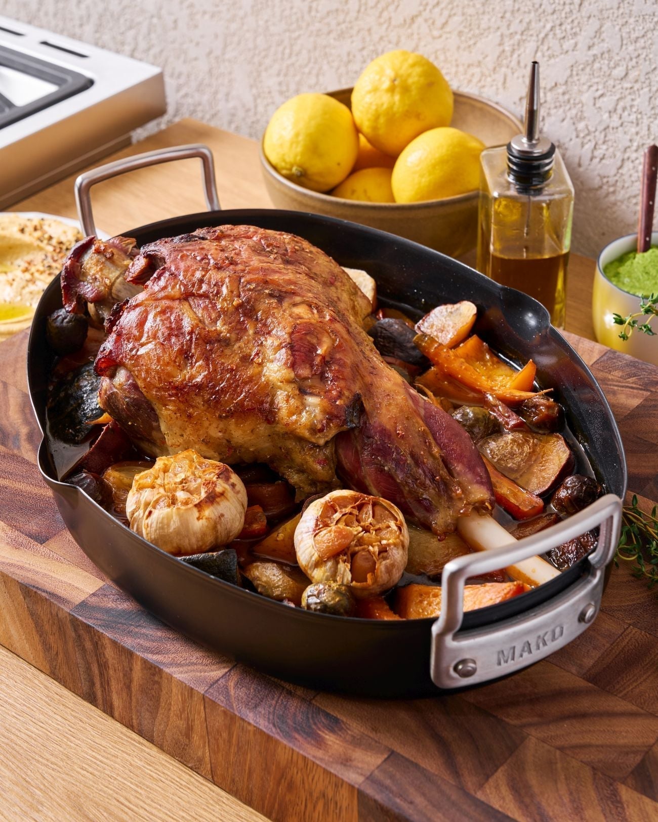 Slow-Roasted Leg of Lamb with Herb Yoghurt Marinade Recipe CookDineHost