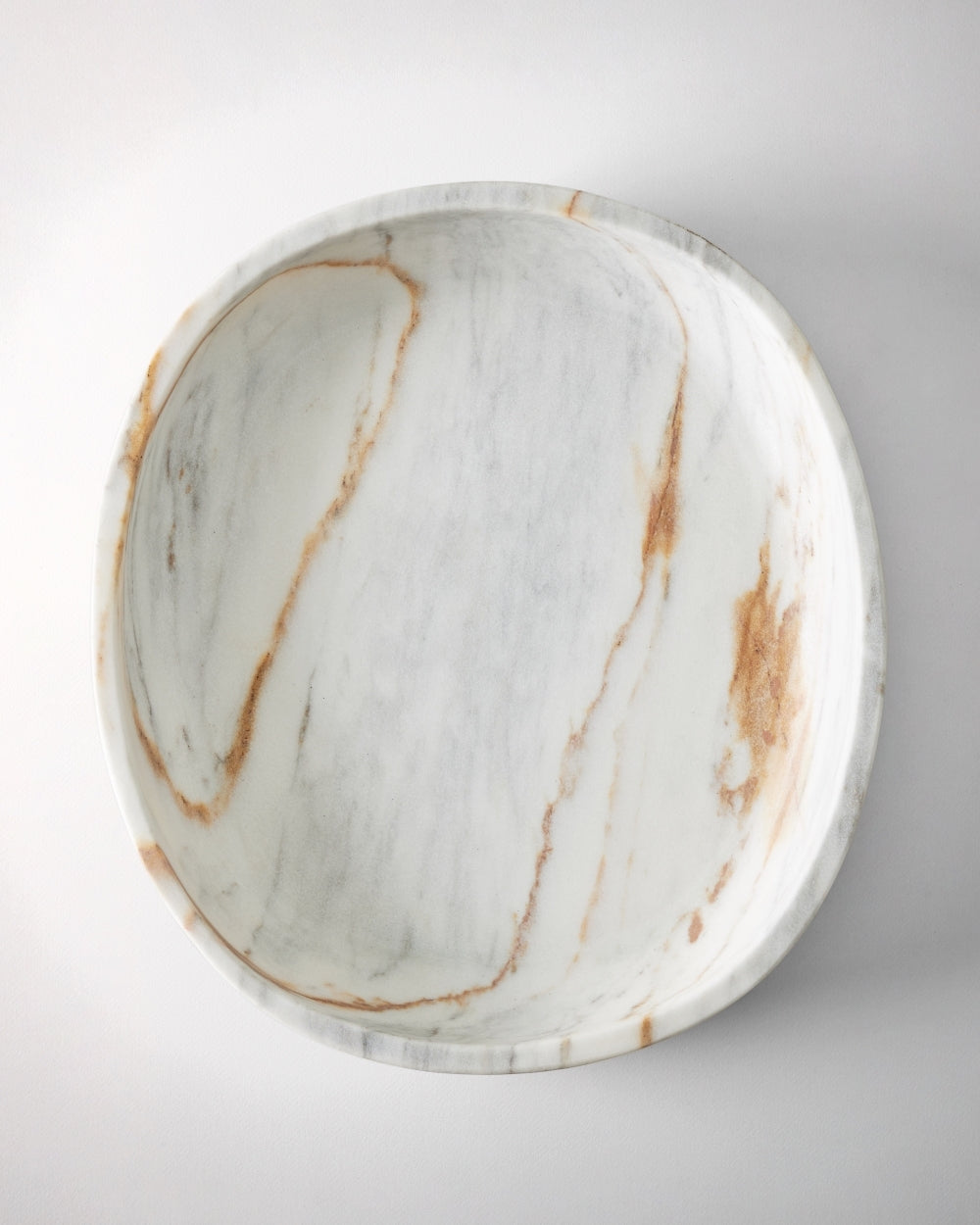 Indian Marble Serving Fruit Handmade Bowl for Gifts