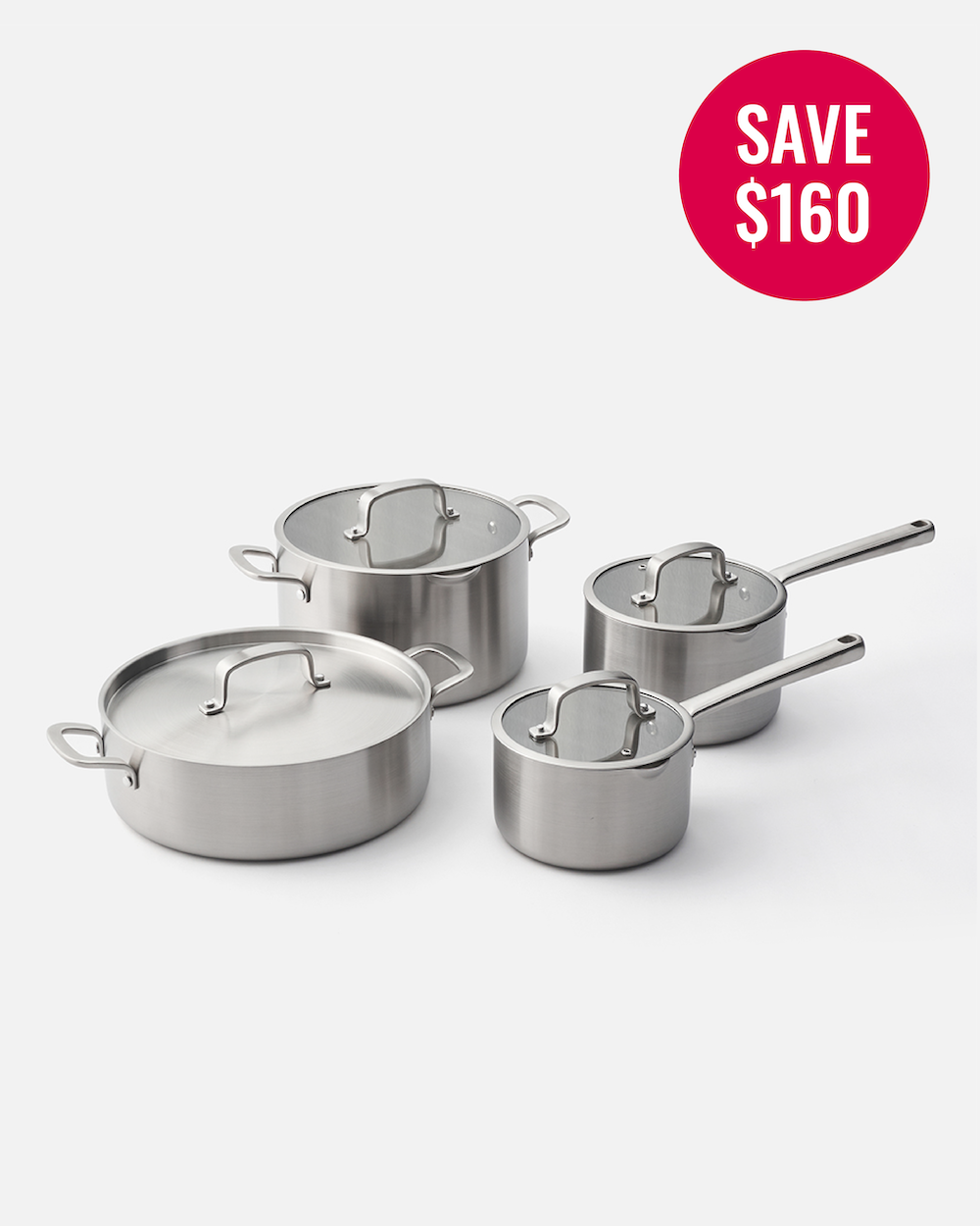 MAKO 5-Ply Stainless Steel Essential Set (4-piece) Save $160 Black Friday savings