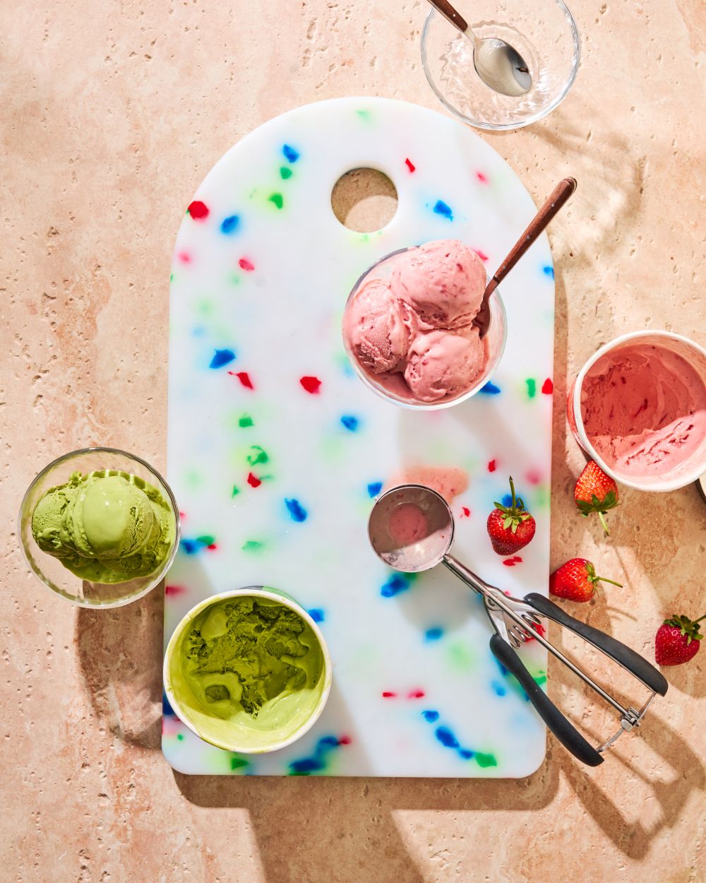 Sasni Sprinkle Recycled Chopping Board lifestyle icecream