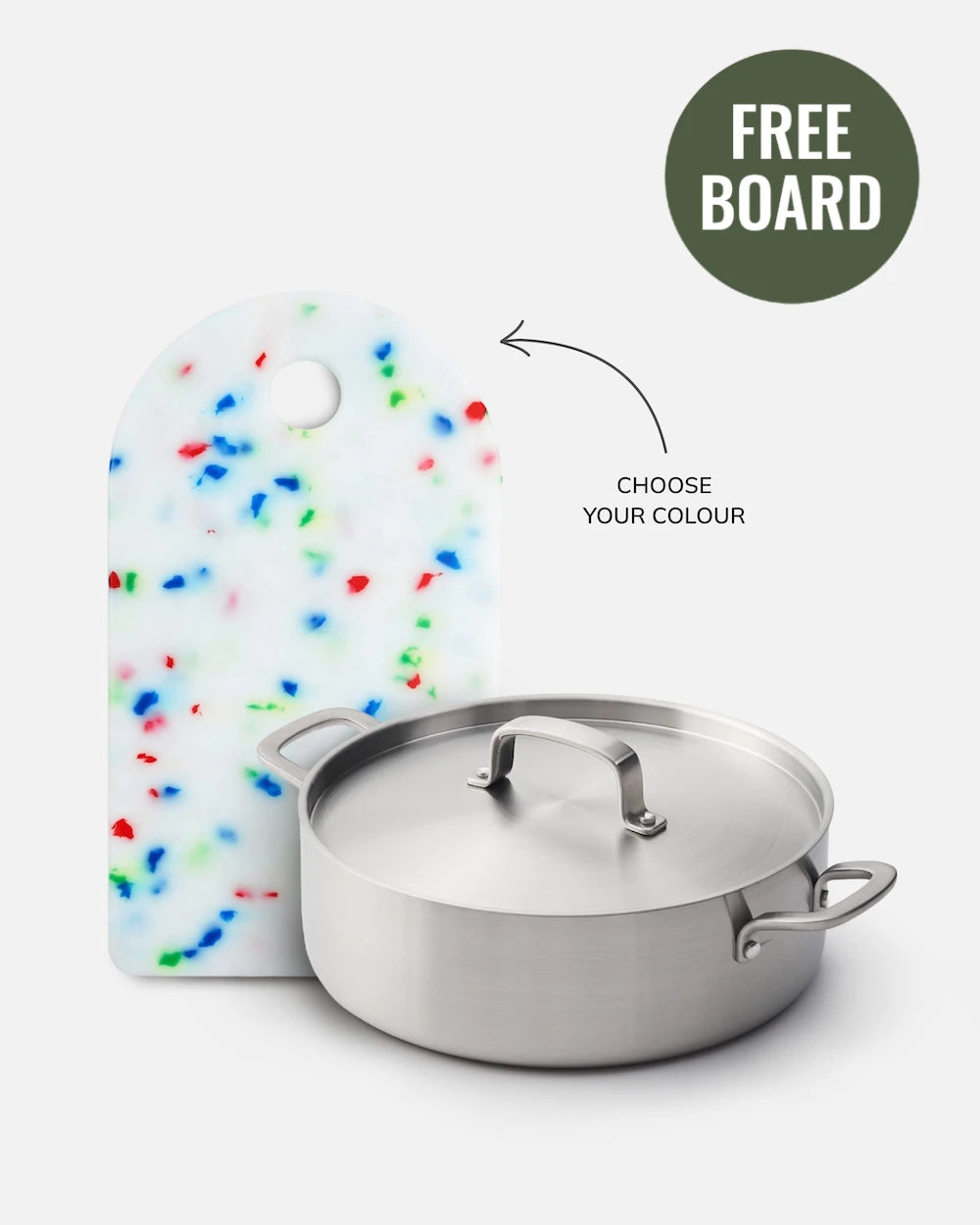 MAKO 5-Ply Stainless Steel Essential Pan - Free Sprinkle Sasni Board CookDineHost Mid Year Offers
