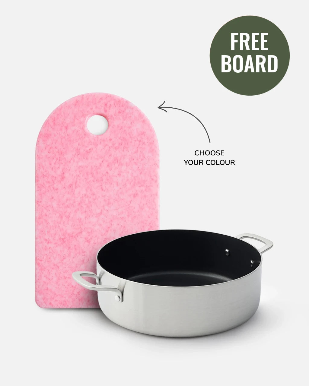 MAKO 5-Ply Non-Stick Essential Pan Free Sasni Chopping Board Fairy Floss