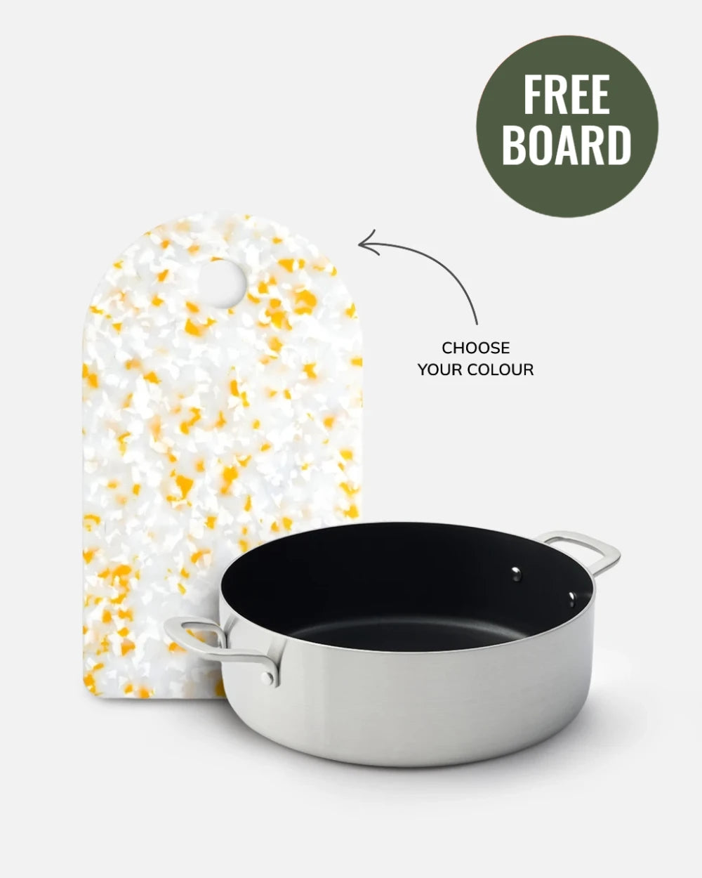 MAKO 5-Ply Non-Stick Essential Pan Free Sasni Chopping Board Lemon Meringue CookDineHost Mid Year Offer