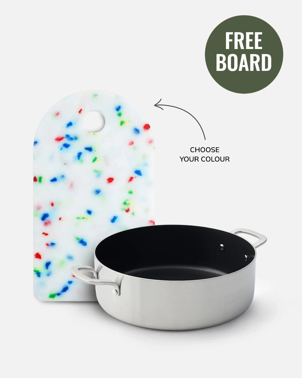 MAKO 5-Ply Non-Stick Essential Pan Free Sasni Chopping Board Sprinkle