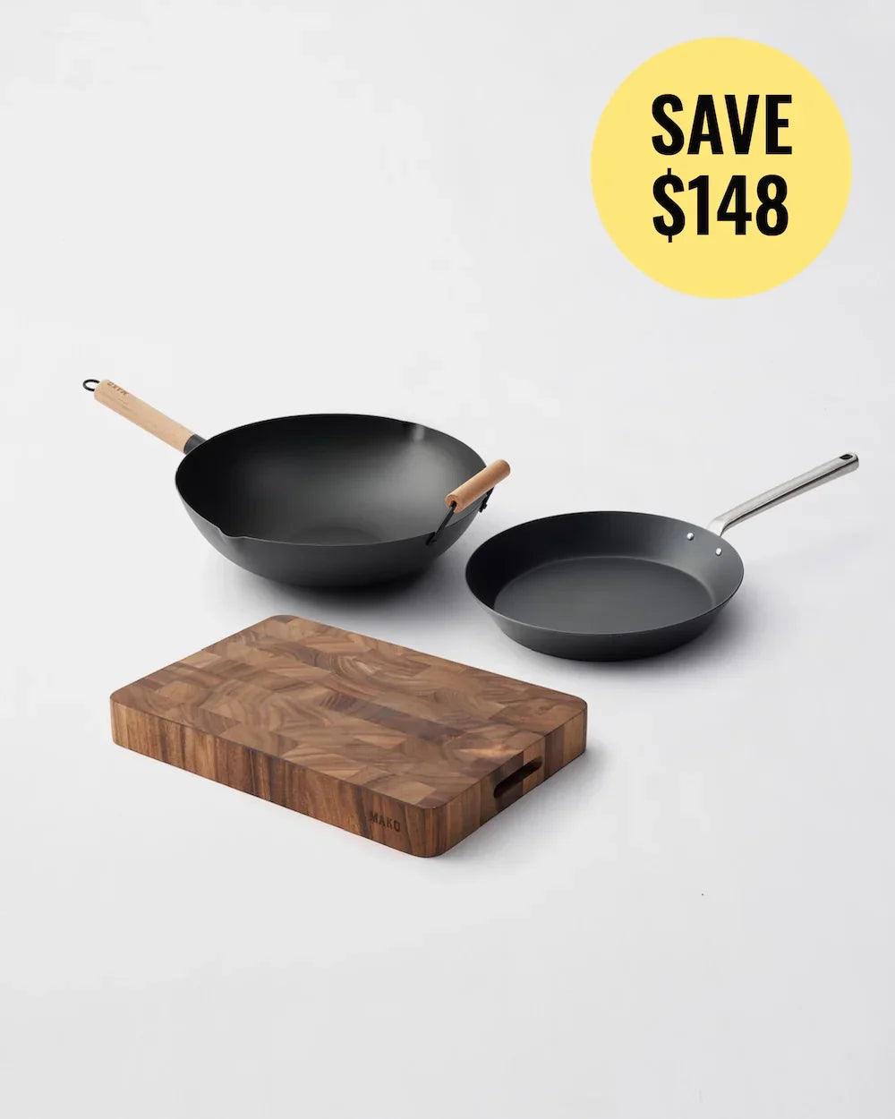 MAKO Must Have's Set (3 Piece Set) Wok by MAKO - only available at CookDineHost