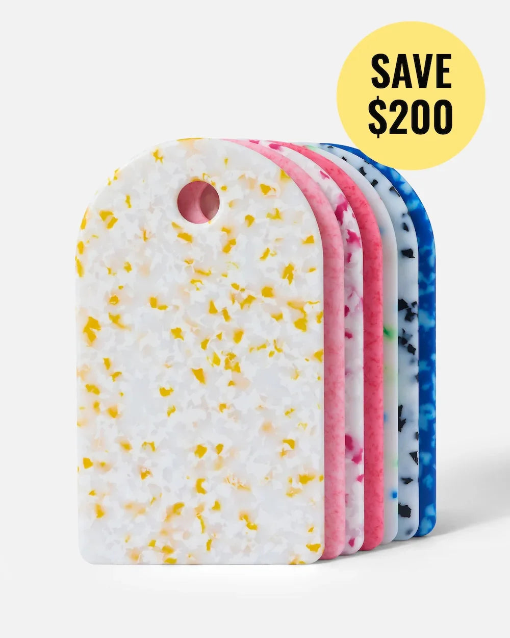 Sasni Recycled Boards - Complete Set of 7 Chopping Board by Asoke - only available at CookDineHost