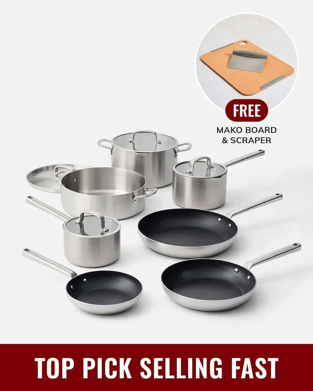 MAKO Signature Plus Set (7-Piece) with FREE Kitchen Toolset