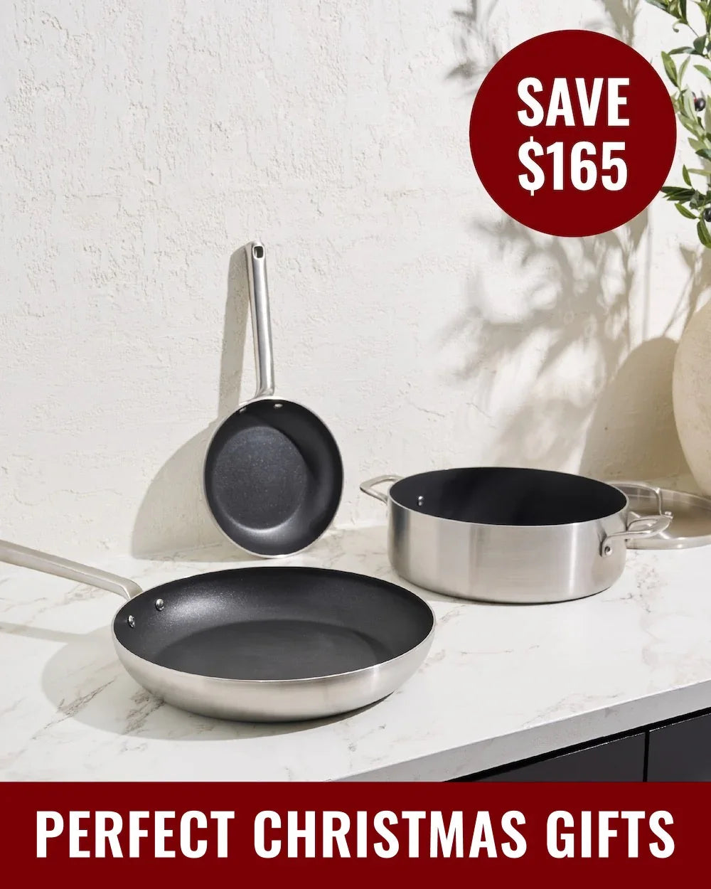 MAKO Genius 5-Ply Non-Stick Set (3-piece) styled image
