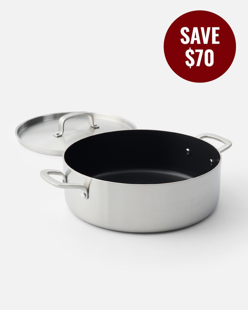 MAKO Genius 5-Ply 28cm Non-Stick Essential Pan With Lid CookDineHost