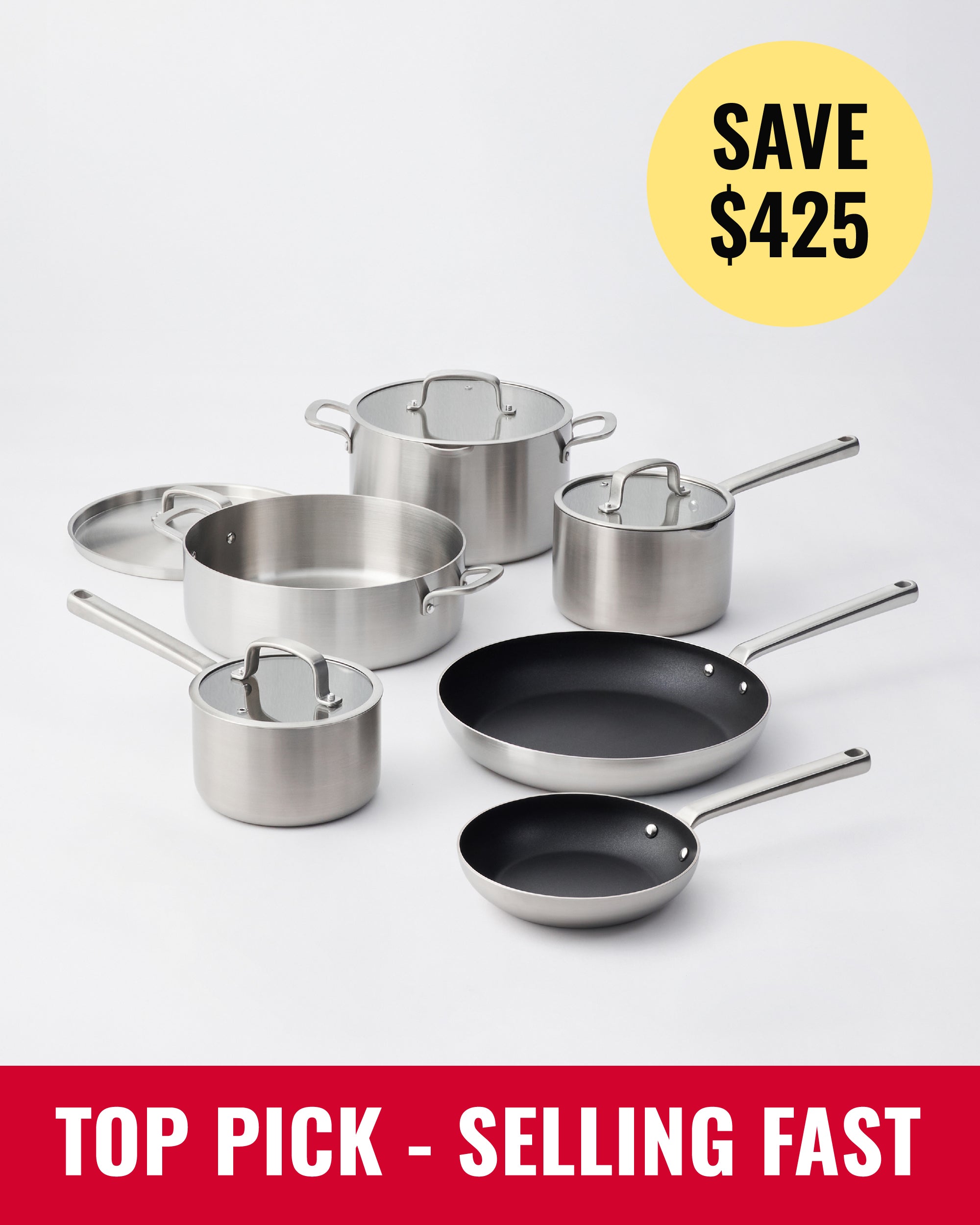 MAKO Genius 5-Ply Ultimate Set (6-piece) Saucepan by MAKO - only available at CookDineHost