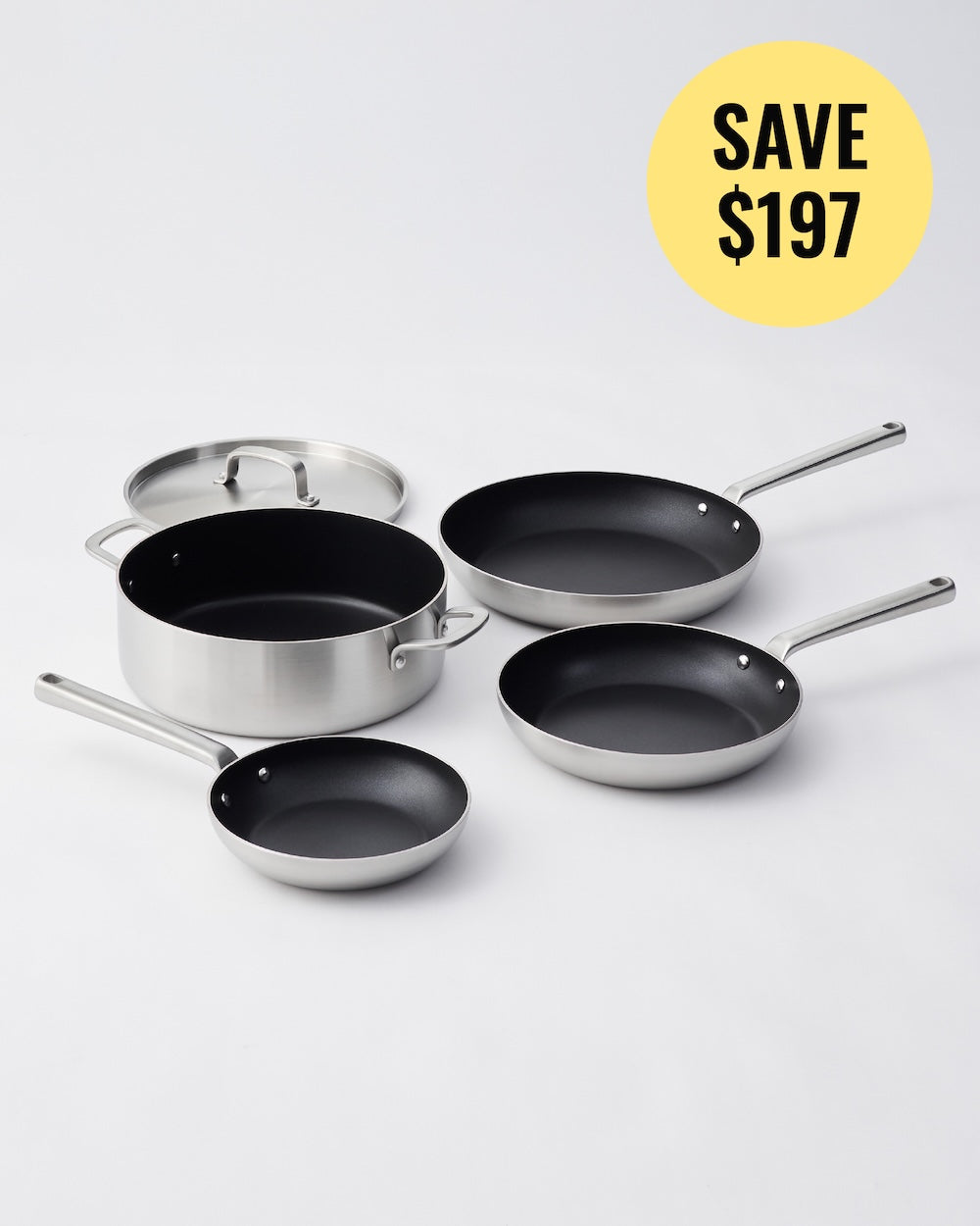 MAKO GENIUS 5-PLY NON-STICK SET (4-PIECE)