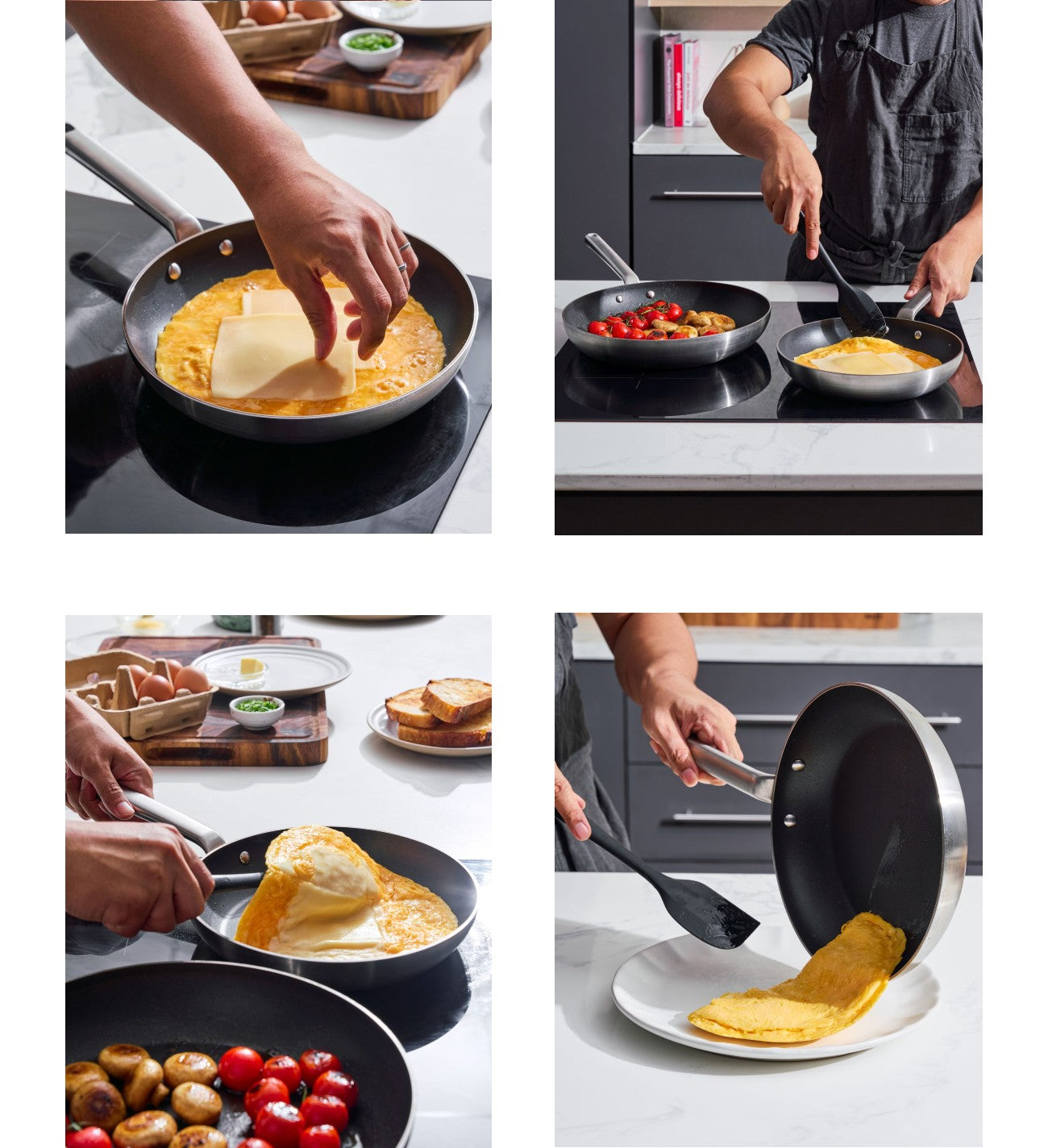 Creamy Mushroom & Tomato Omelette Add cheese and finish CookDineHost