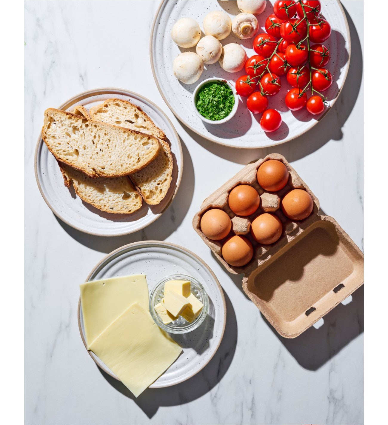 Creamy Mushroom & Tomato Omelette Ingredients CookDineHost