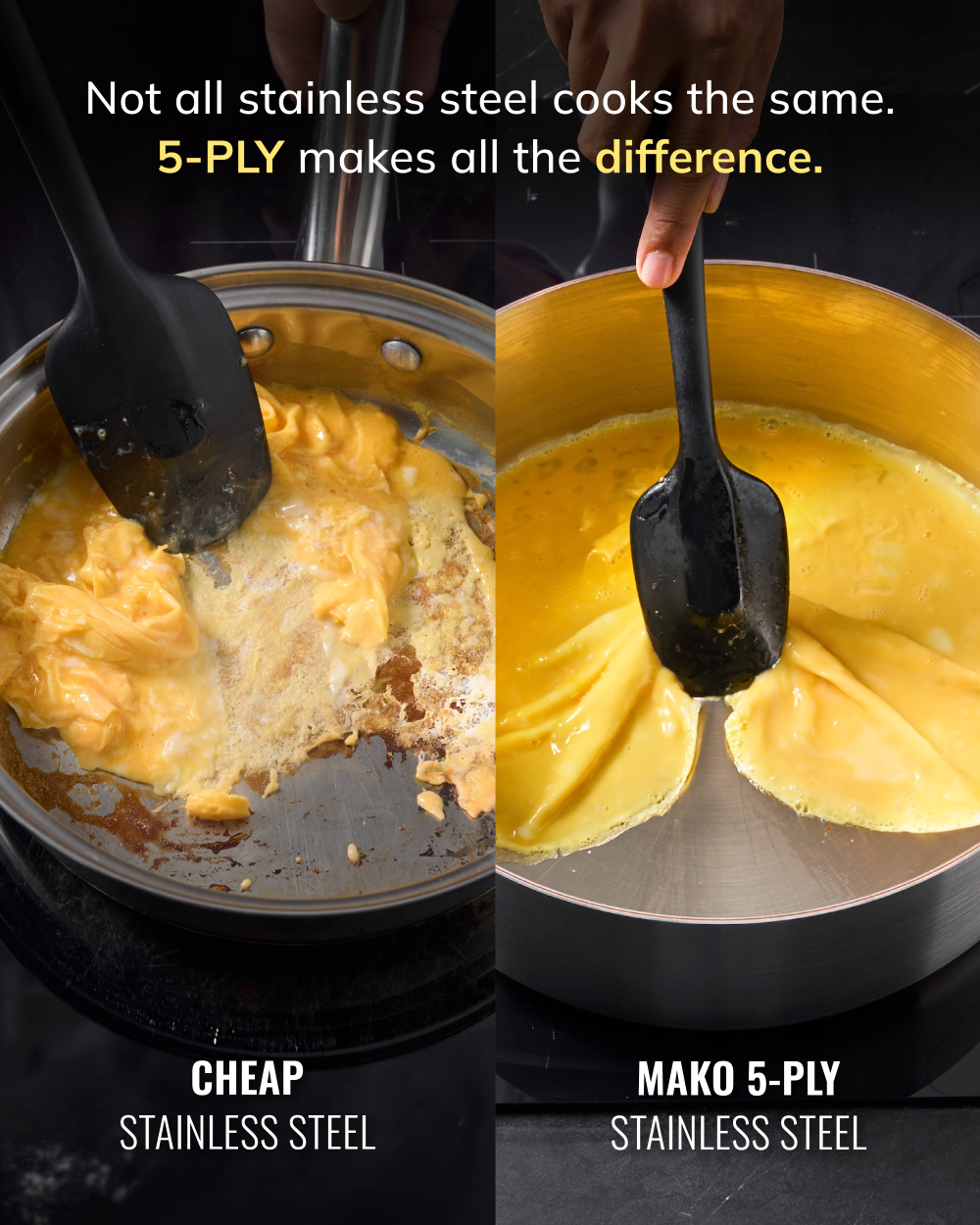 MAKO 5-Ply Stainless Steel Essential Pan