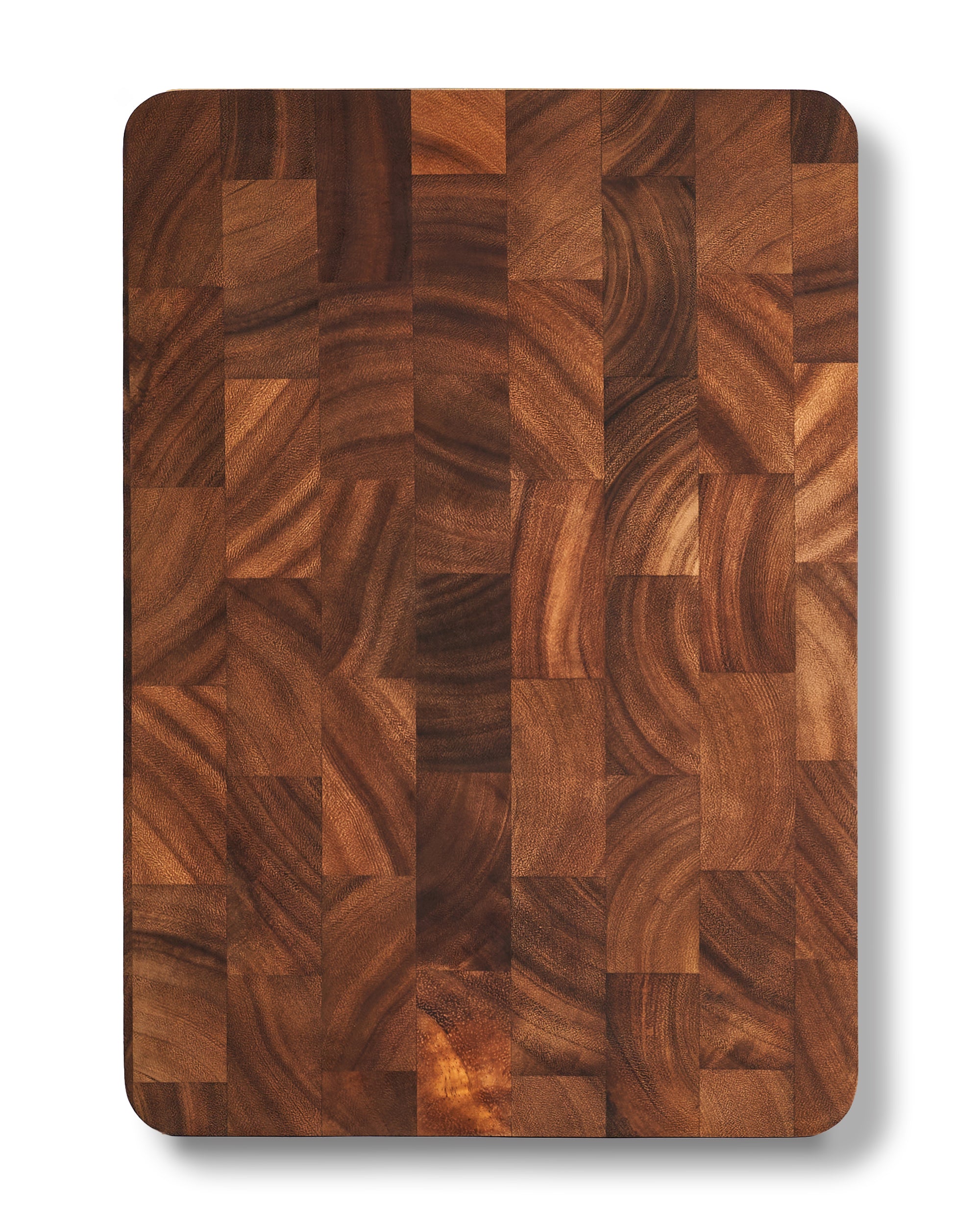 MAKO heartwood end-grain chopping board on a white background