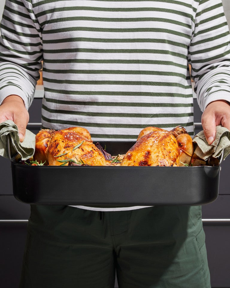 MAKO Aero Non-Stick Classic Roaster Design Handles CookDineHost