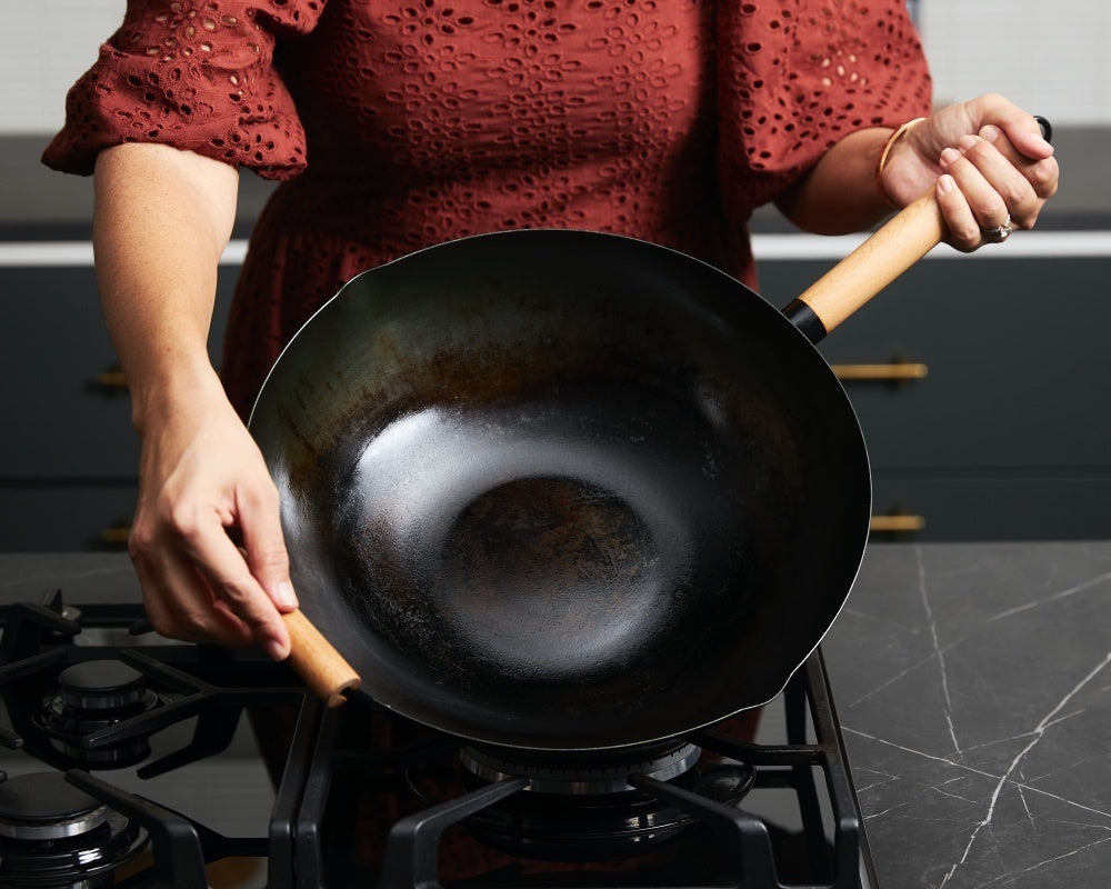 MAKO Black Steel 14 Wok Kit