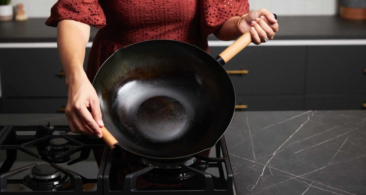 MAKO Black Steel 14 Wok Kit