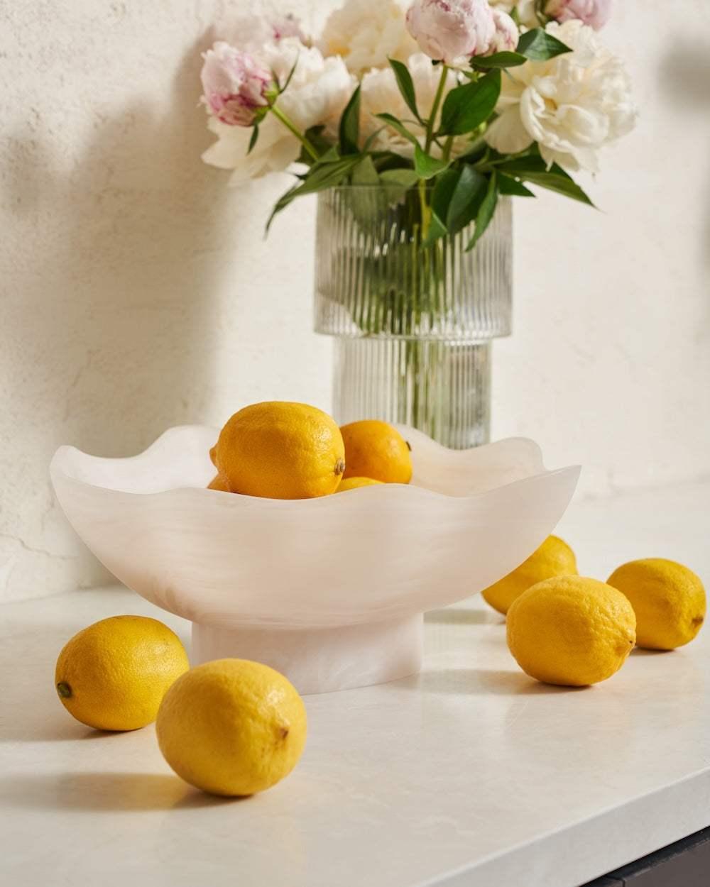 Maya Resin Footed Bowl - Cotton Footed Bowl by Asoke - only available at CookDineHost