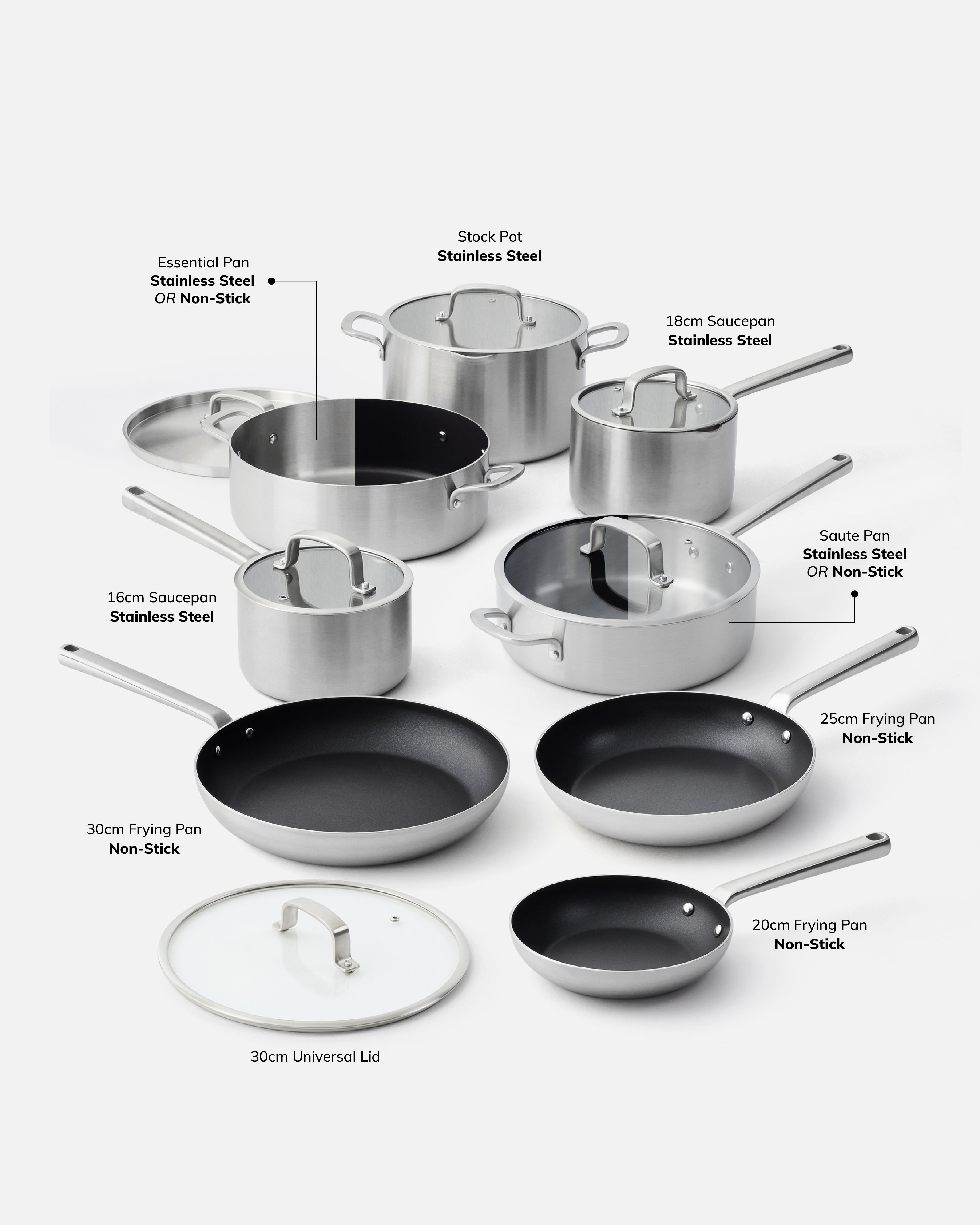 MAKO 5-Ply Chefs Set (9-Piece)