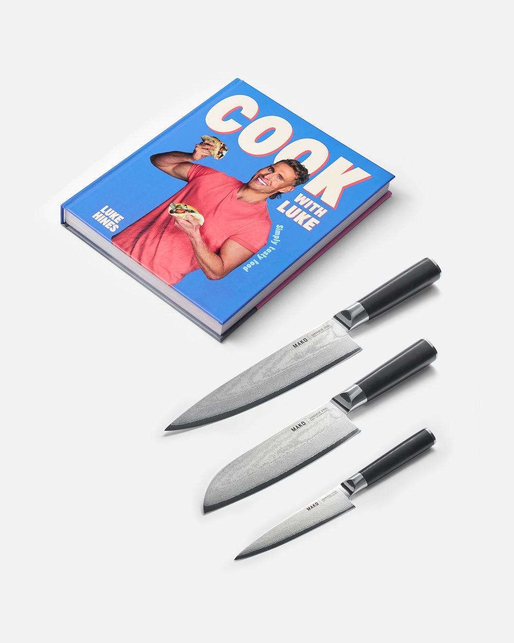 Cook with Luke & MAKO Knife Set - Black