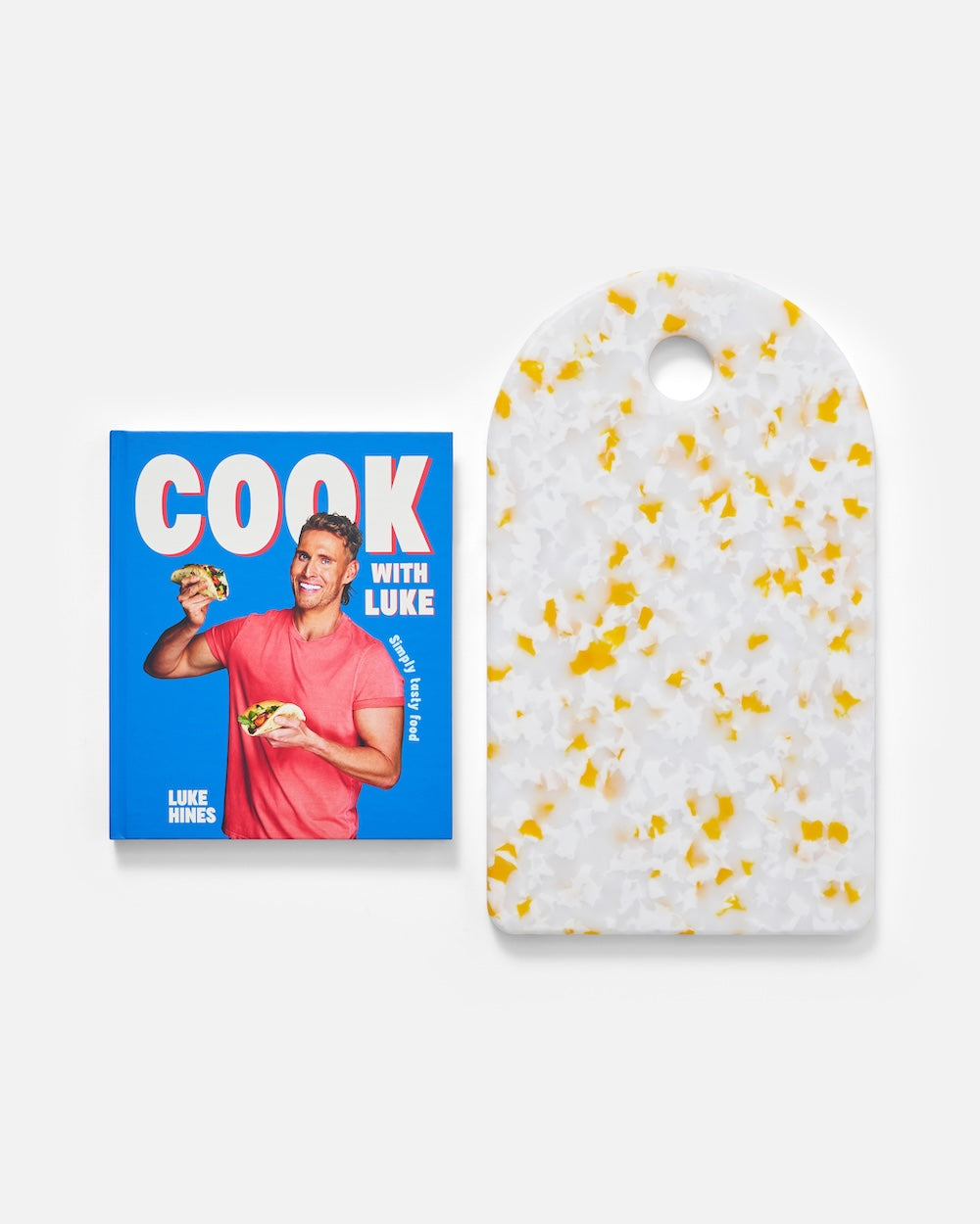 Cook with Luke & Sasni Lemon Meringue Recycled Chopping Board