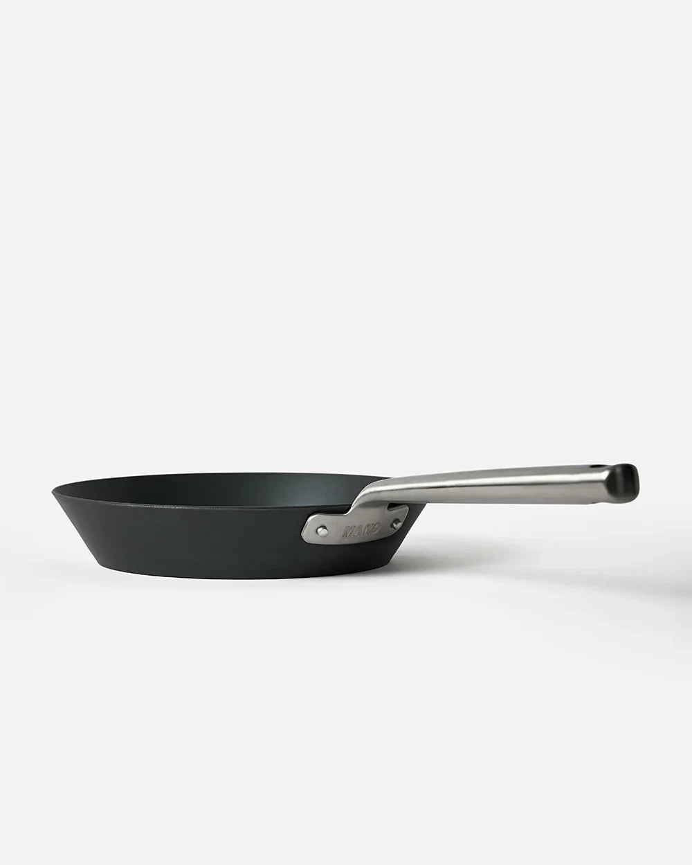 MAKO Black Steel Mini Sear Pan CookDineHost - side andle white background
