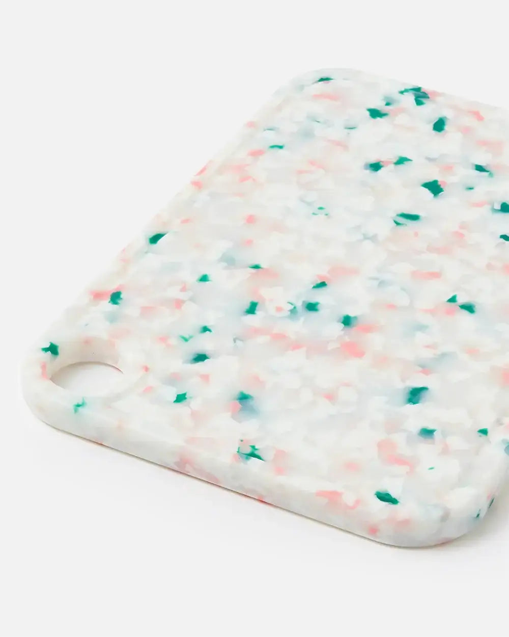 CookDineHost Juicy Watermelon terrazzo cutting board by Marion Grasby, colorful speckled design