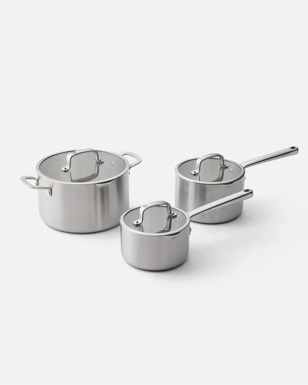 MAKO Makeover Set (10 Piece Set) - CookDineHost Wok saucepans and stock pot white background