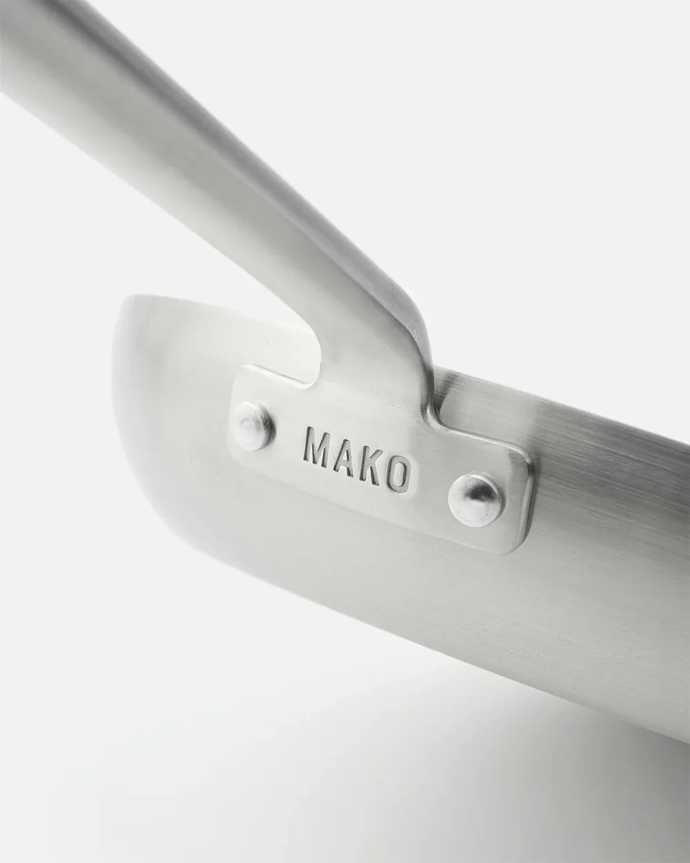 MAKO Genius 5-Ply 30cm Non-Stick Frying Pan CookDineHost - handle attachment to pan up close