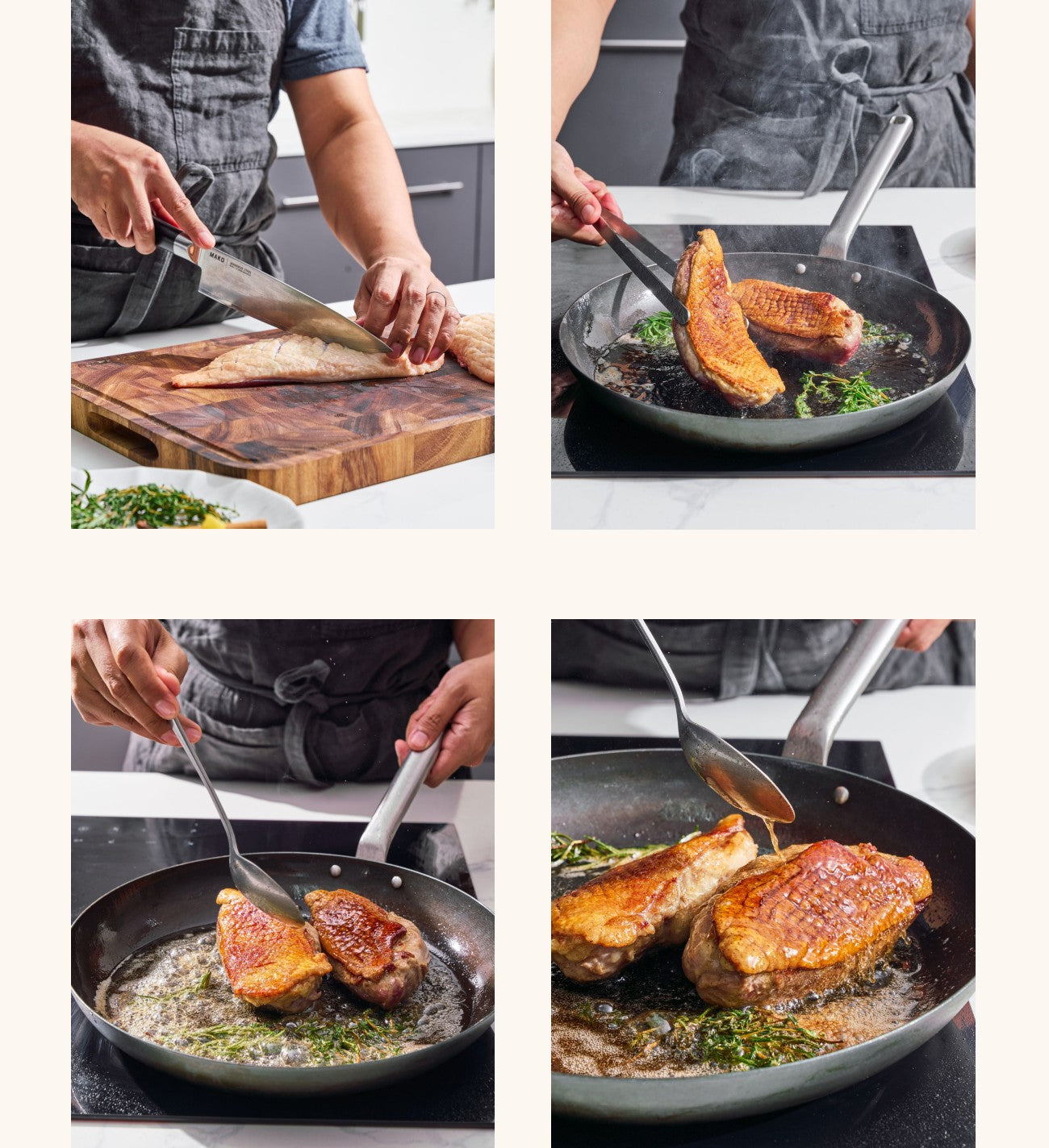 Cook The Duck Pan-Seared Duck Breast with Pear and Red Wine Sauce Recipe CookDineHost