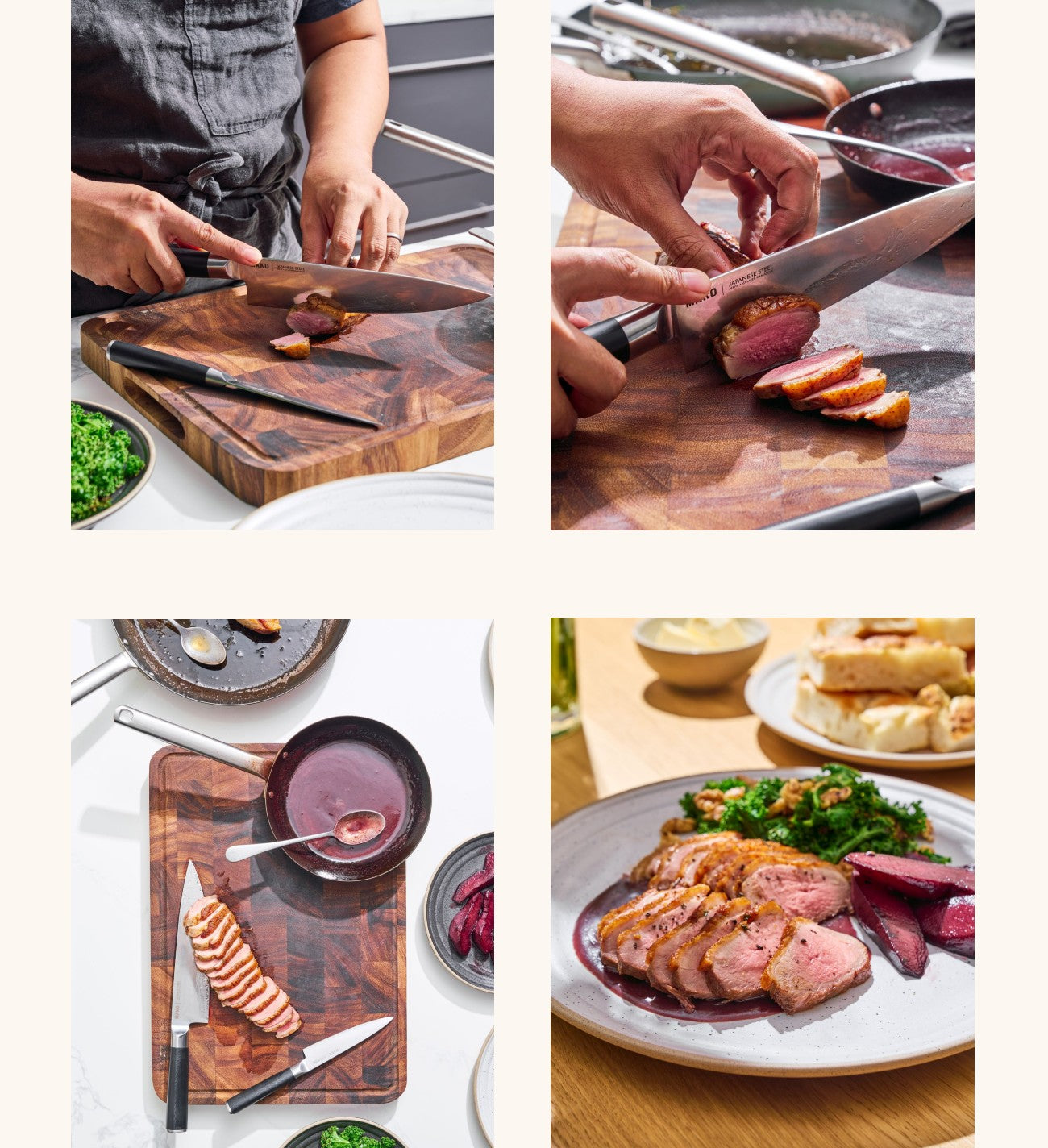 Serve Pan-Seared Duck Breast with Pear and Red Wine Sauce Recipe CookDineHost