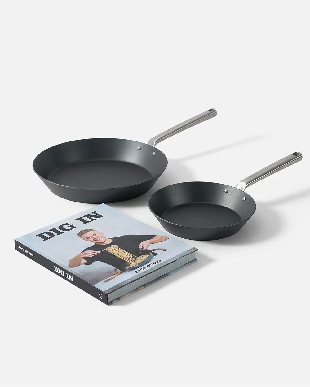 Jack Ovens: Dig In + MAKO Black Steel Searing Set Cookbooks by MAKO - only available at CookDineHost