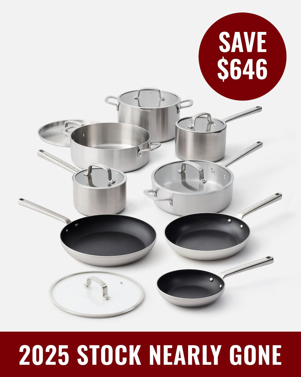 MAKO Chefs Set (9-Piece) feature image components laid out on white background