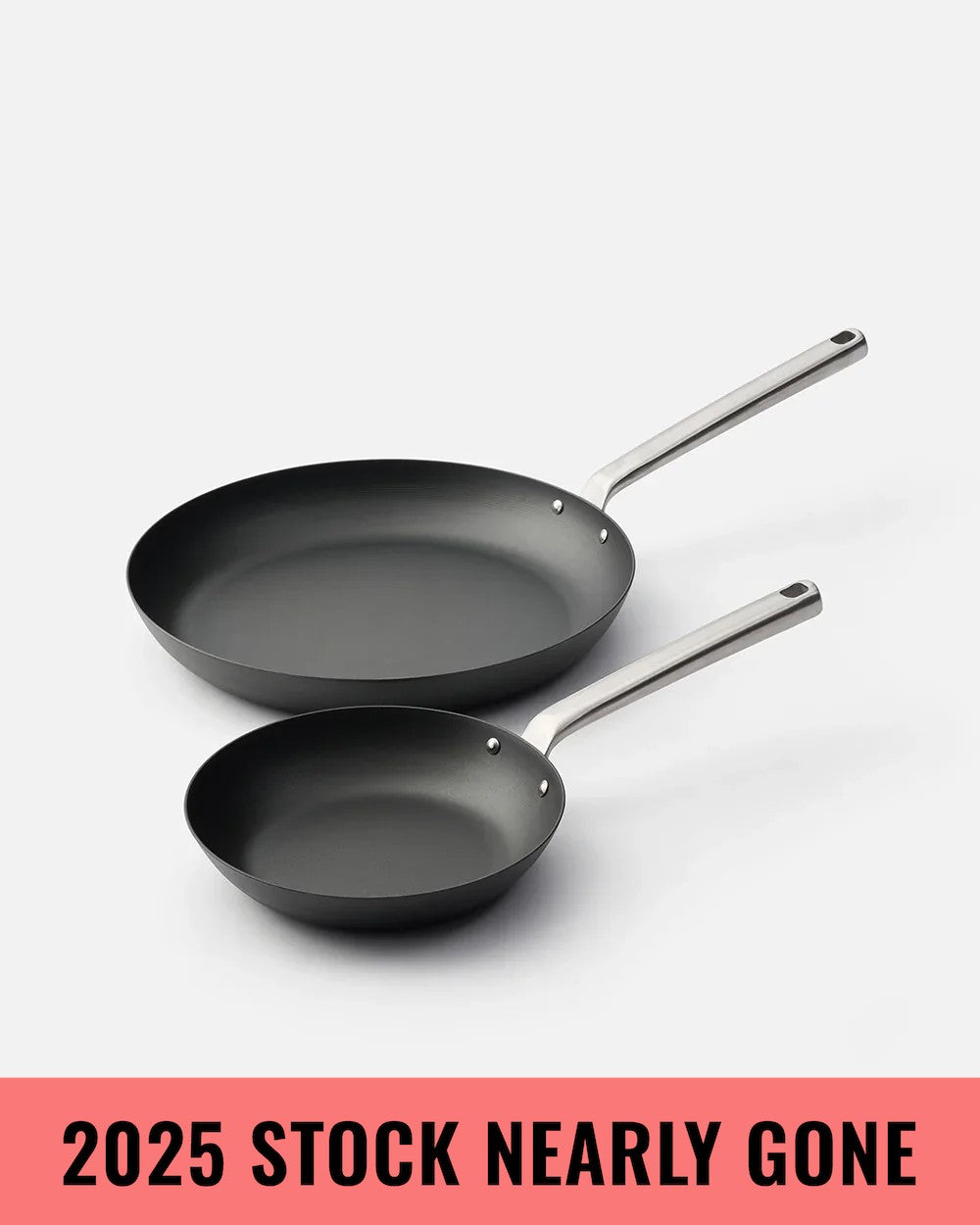 MAKO Black Steel 20cm & 31cm Frying Pan Duo - Black Friday