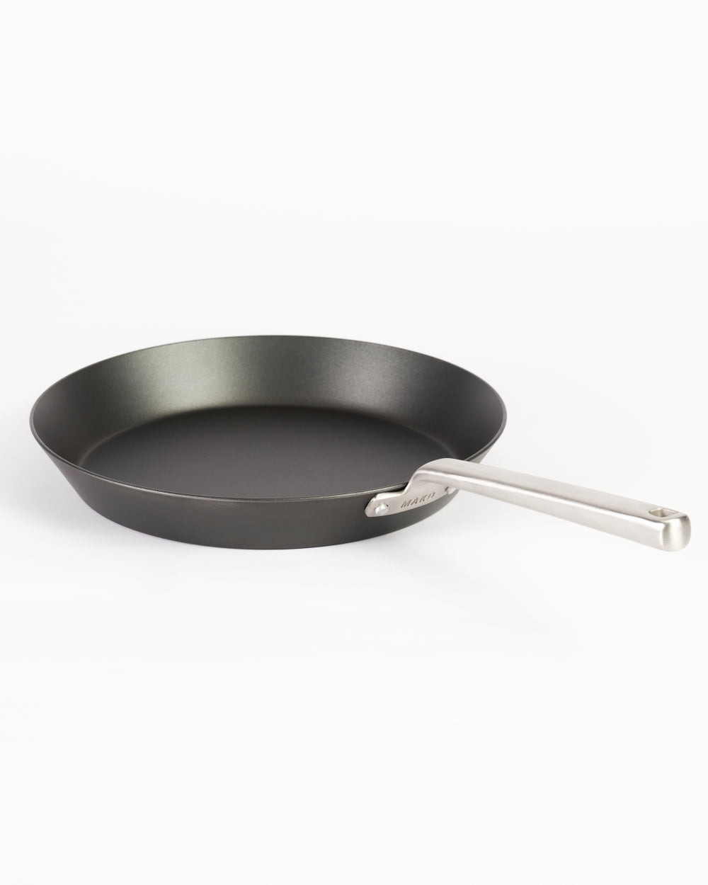MAKO black steel steak pan on a white background