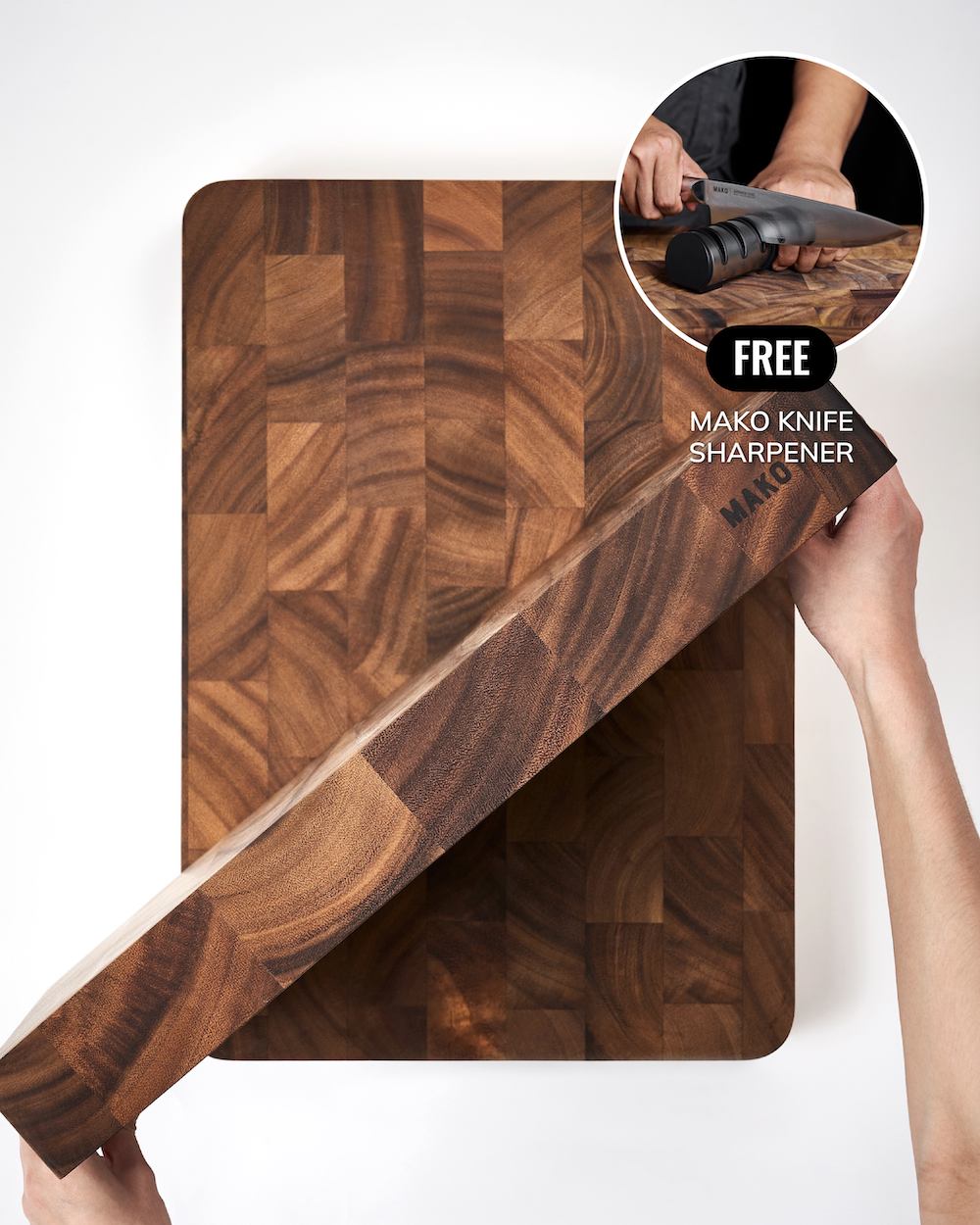 MAKO Master 20 Butchers Block Free Knife Sharpener