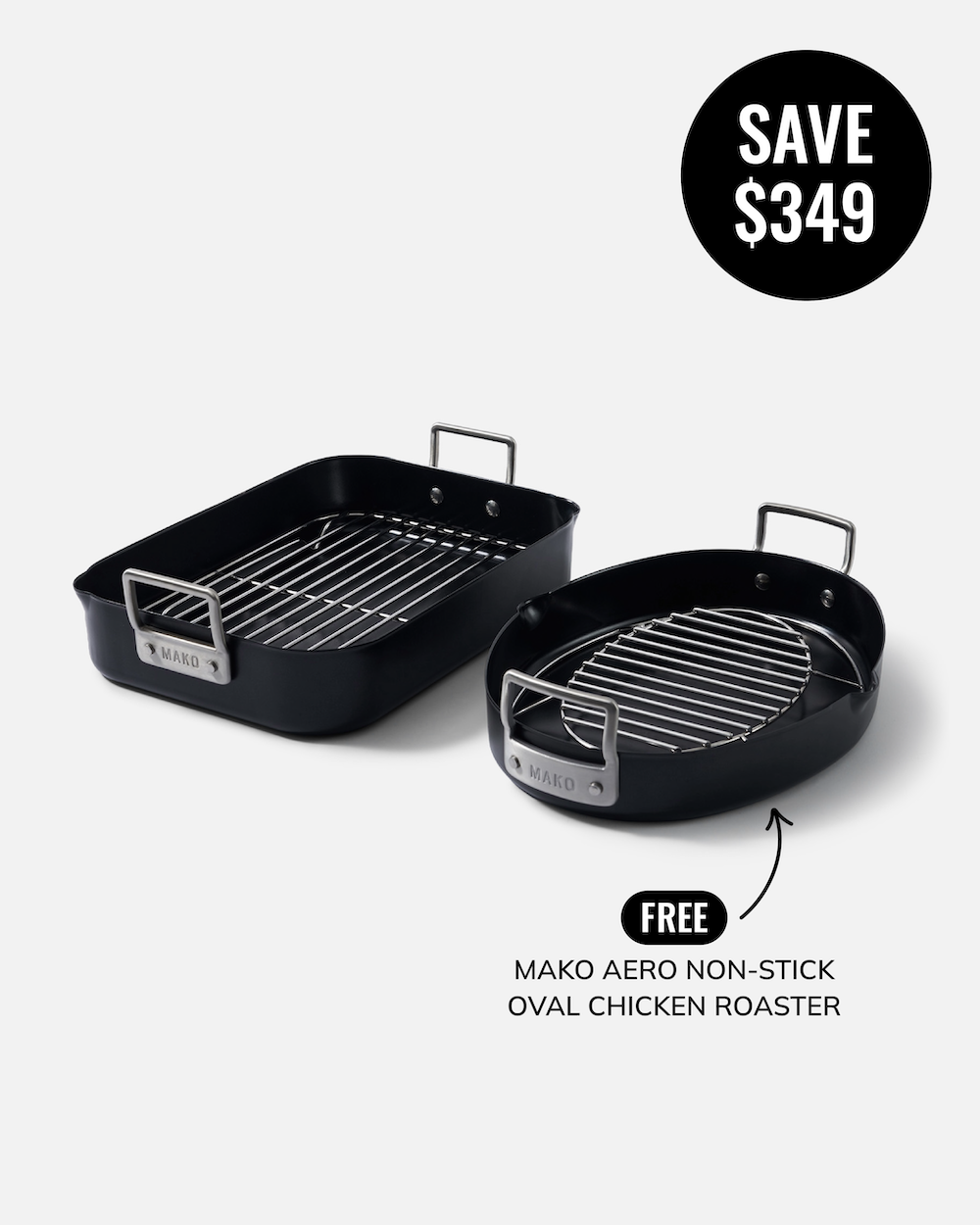 MAKO Aero Non-Stick Classic Roaster Save $349