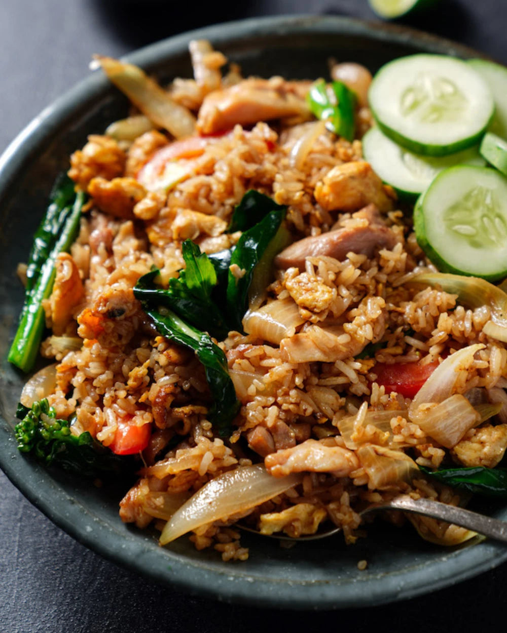 Thai Chicken Fried Rice recipe - CookDineHost