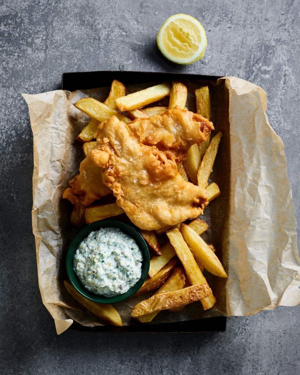ANDY COOKS THE COOKBOOK only available at CookDineHost Fish and Chips