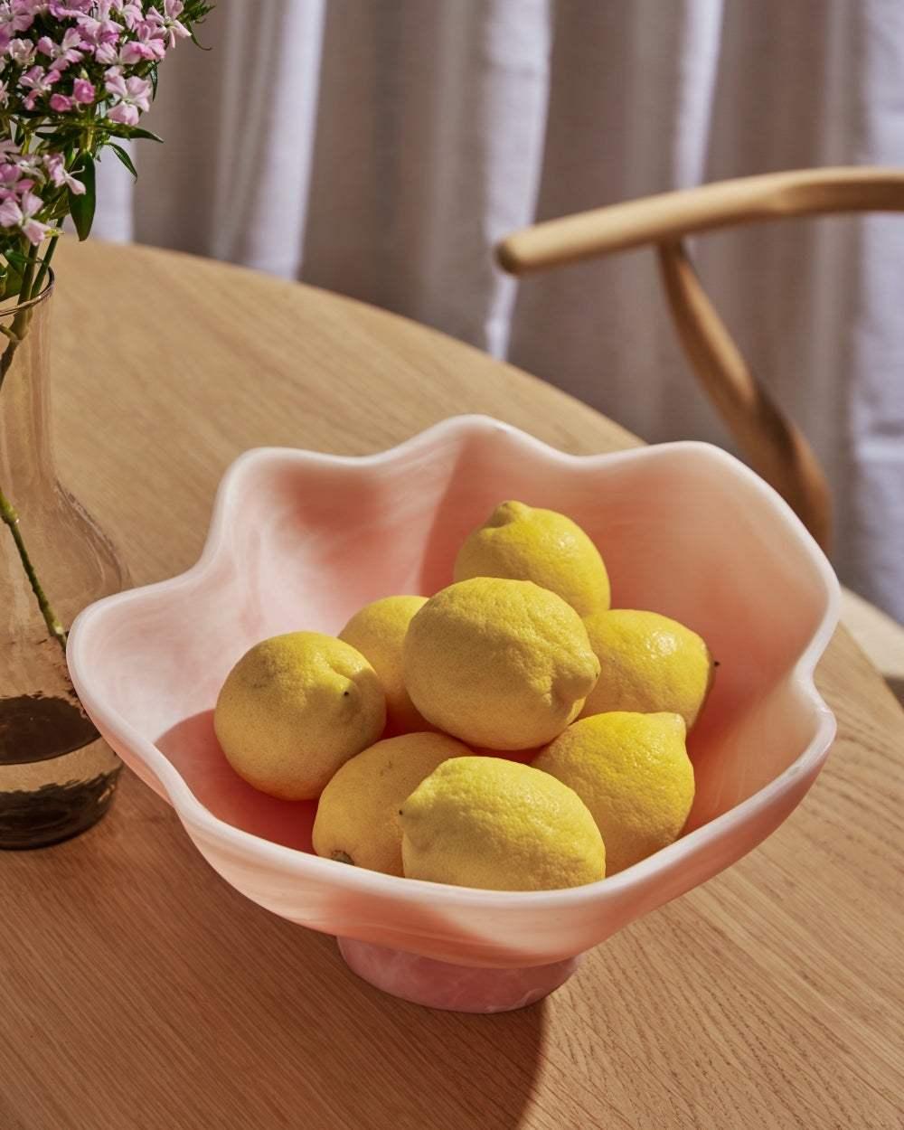 Maya Resin Footed Bowl - Blossom Footed Bowl by Asoke - only available at CookDineHost