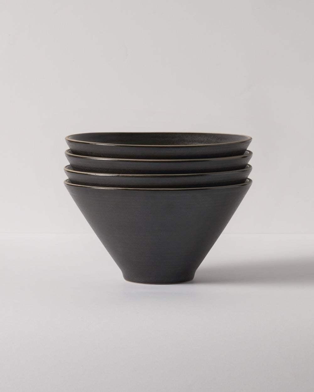 Anaya Charcoal Noodle Bowl Set of 4 Noodle Bowl Set of 4 by Asoke - only available at CookDineHost