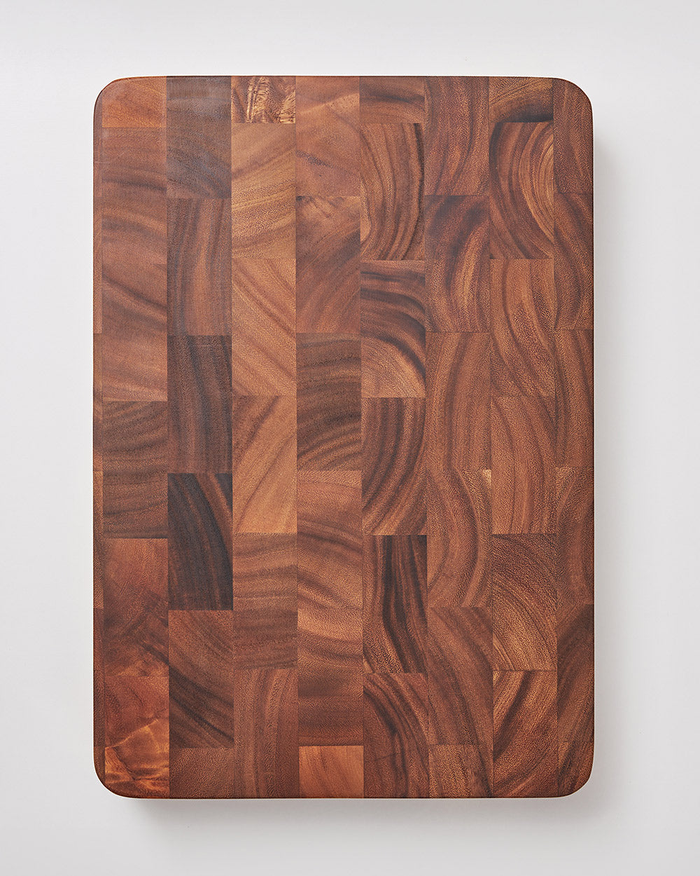 MAKO end-grain chopping board on a white background