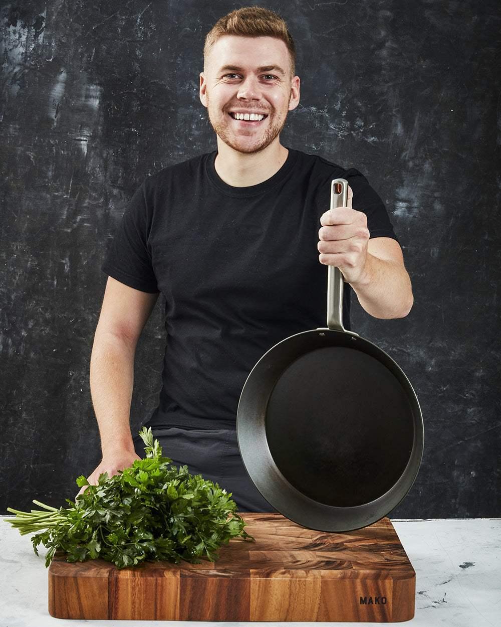 Jack Ovens: Dig In + MAKO Black Steel Steak Pan Cookbooks by MAKO - only available at CookDineHost