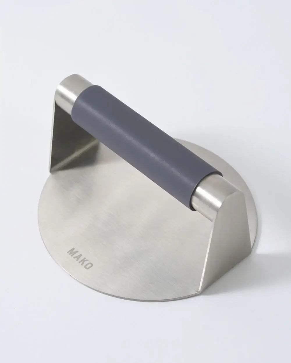 MAKO Black Steel Steak Pan - CookDineHost included press white background